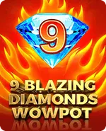 9 Blazing Diamonds Wowpot slot tile
