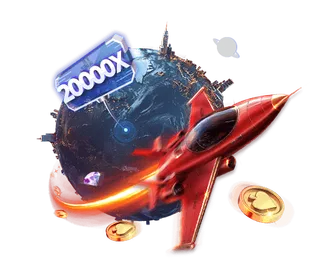 IN101 Aviator Pro artwork: a red jet flying past a globe with a 20000X multiplier sign